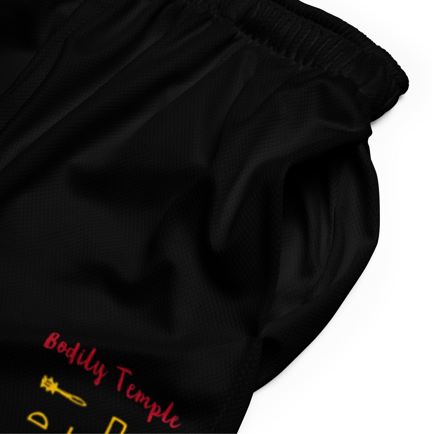 Bodily Temple Mesh Shorts (Black)