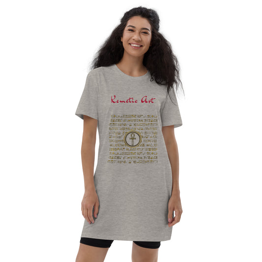 Kemetic Ankh Art - Organic cotton t-shirt dress