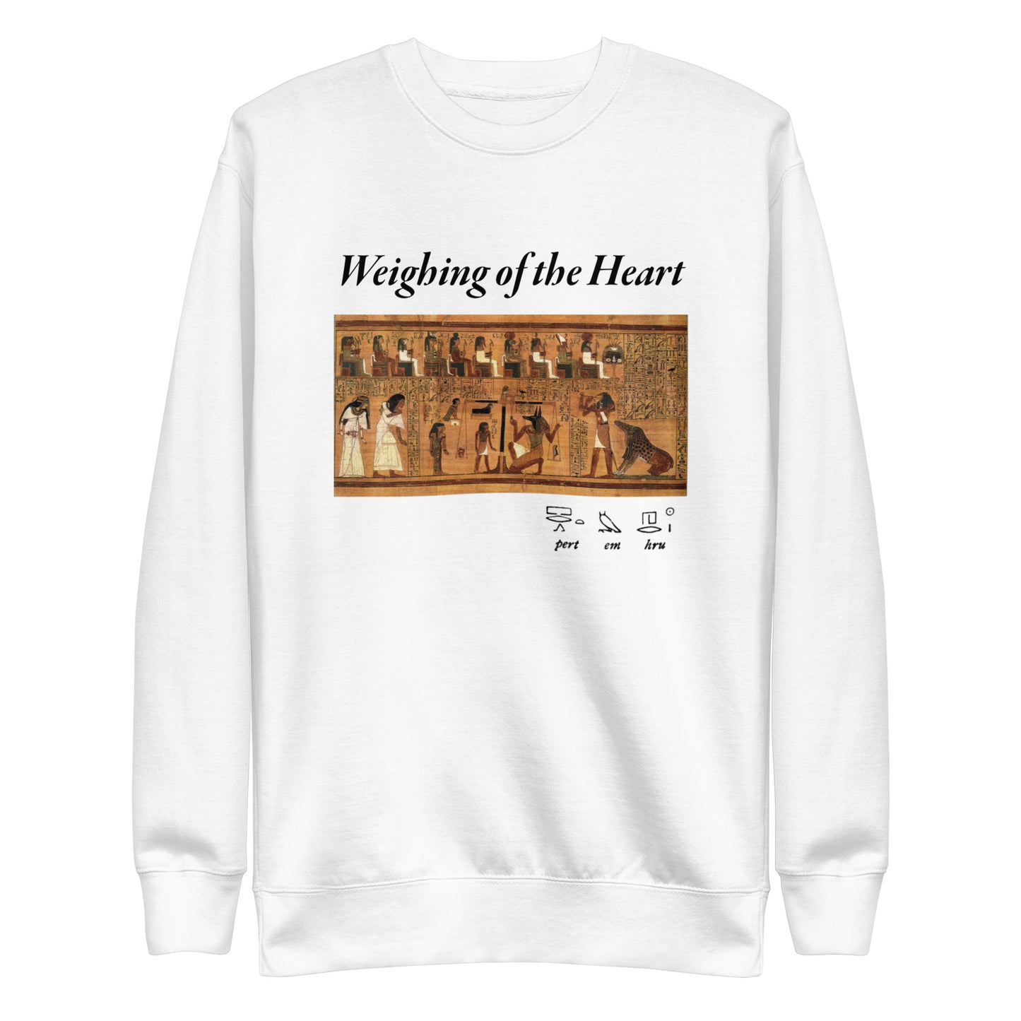 Weighing of the Heart Sweatshirt - Black Script